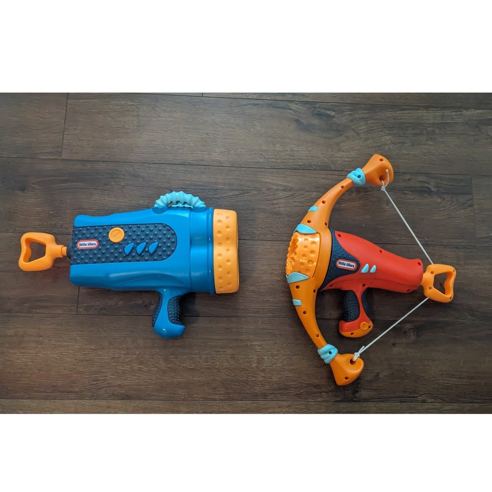 Little Tikes My First Mighty Blaster Boom Blaster and Dual Blaster Bow with Pods - Picture 2 of 2